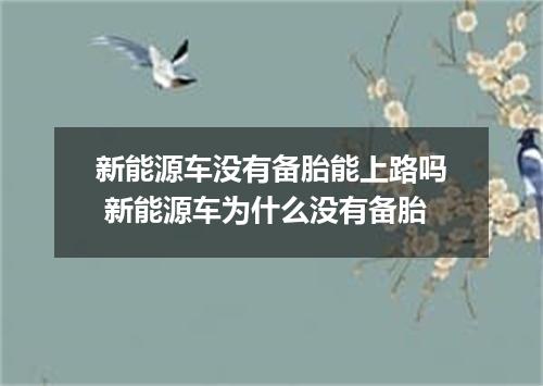 新能源车没有备胎能上路吗 新能源车为什么没有备胎