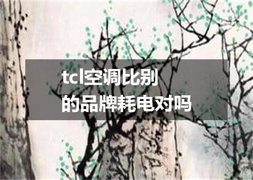 tcl空调比别的品牌耗电对吗