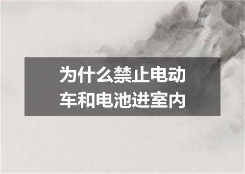 为什么禁止电动车和电池进室内