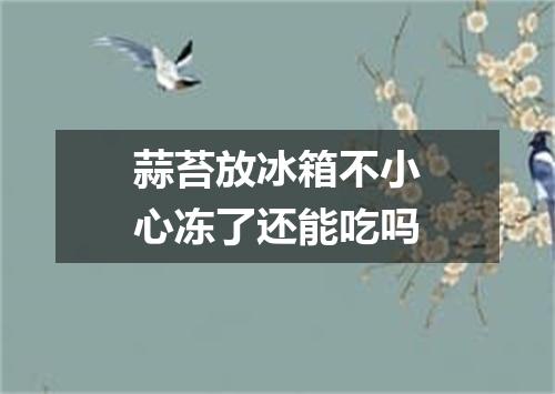 蒜苔放冰箱不小心冻了还能吃吗