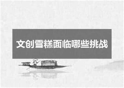 文创雪糕面临哪些挑战