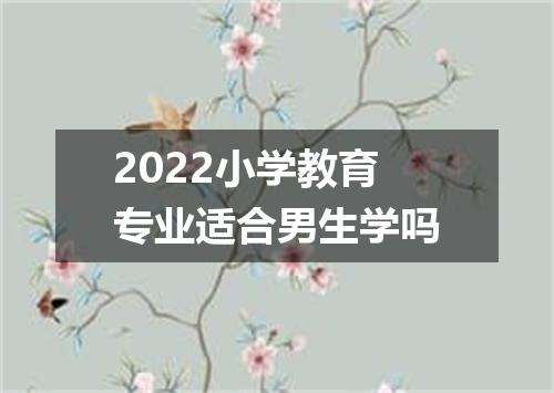 2022小学教育专业适合男生学吗