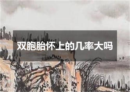 双胞胎怀上的几率大吗