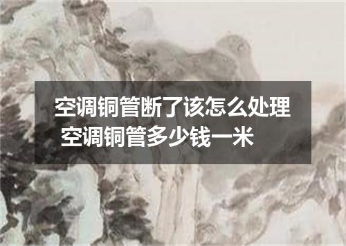 空调铜管断了该怎么处理 空调铜管多少钱一米