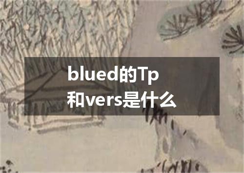 blued的Tp和vers是什么