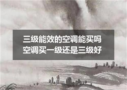 三级能效的空调能买吗 空调买一级还是三级好