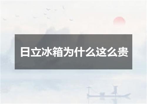 日立冰箱为什么这么贵