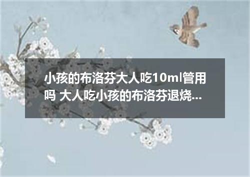 小孩的布洛芬大人吃10ml管用吗 大人吃小孩的布洛芬退烧药吃10ml吗