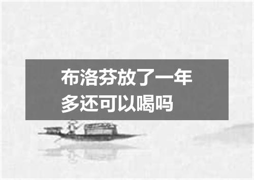 布洛芬放了一年多还可以喝吗