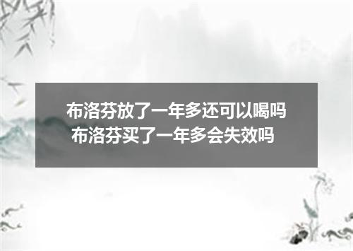 布洛芬放了一年多还可以喝吗 布洛芬买了一年多会失效吗