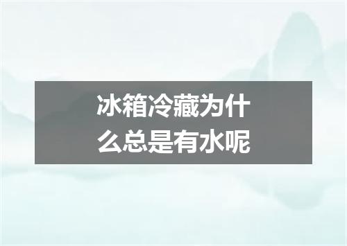 冰箱冷藏为什么总是有水呢