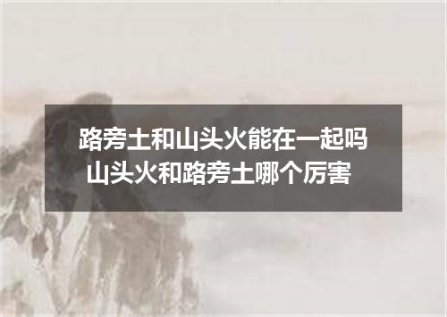 路旁土和山头火能在一起吗 山头火和路旁土哪个厉害