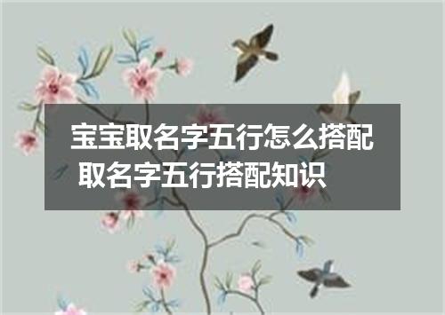 宝宝取名字五行怎么搭配 取名字五行搭配知识