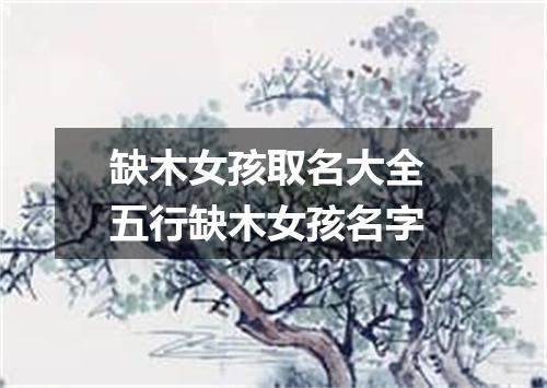 缺木女孩取名大全 五行缺木女孩名字