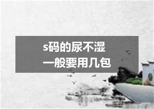 s码的尿不湿一般要用几包