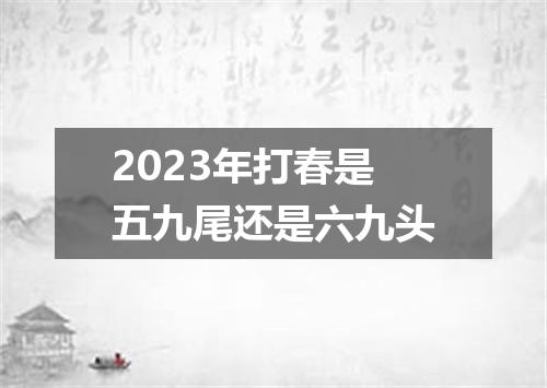 2023年打春是五九尾还是六九头