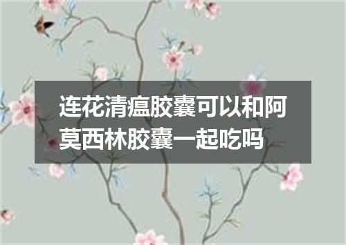 连花清瘟胶囊可以和阿莫西林胶囊一起吃吗