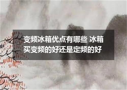变频冰箱优点有哪些 冰箱买变频的好还是定频的好