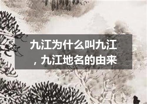 九江为什么叫九江，九江地名的由来