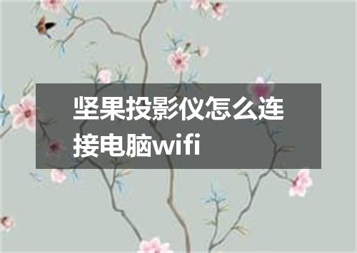坚果投影仪怎么连接电脑wifi