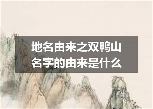 地名由来之双鸭山名字的由来是什么