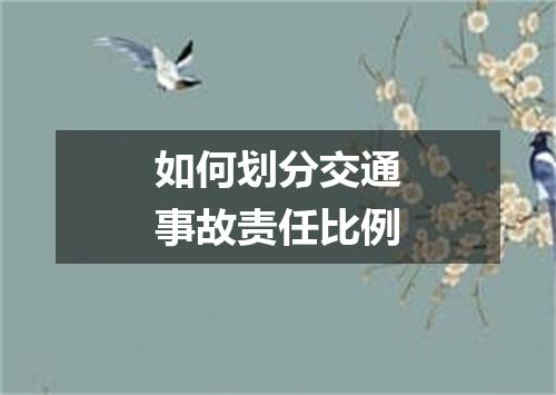 如何划分交通事故责任比例