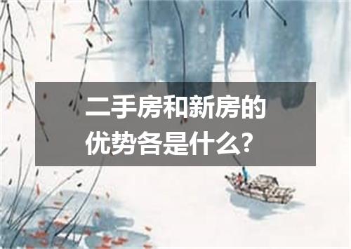 二手房和新房的优势各是什么?
