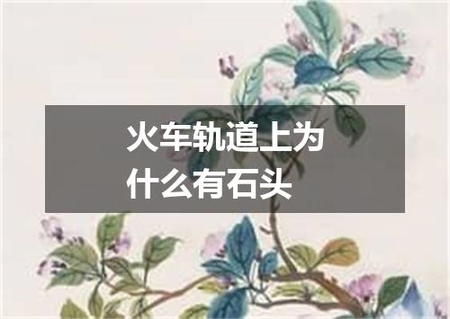 火车轨道上为什么有石头