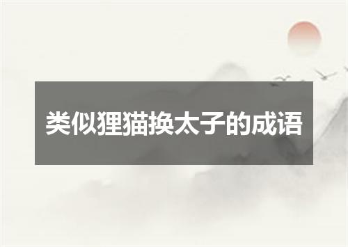 类似狸猫换太子的成语