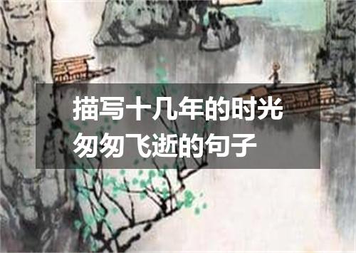 描写十几年的时光匆匆飞逝的句子