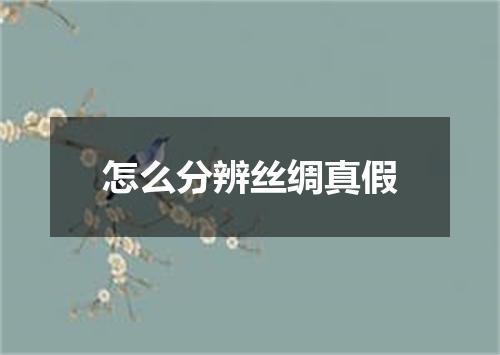 怎么分辨丝绸真假