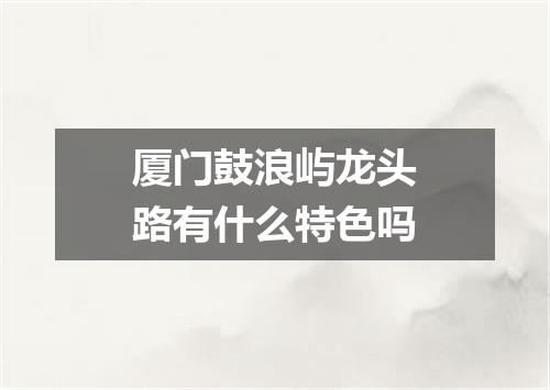 厦门鼓浪屿龙头路有什么特色吗