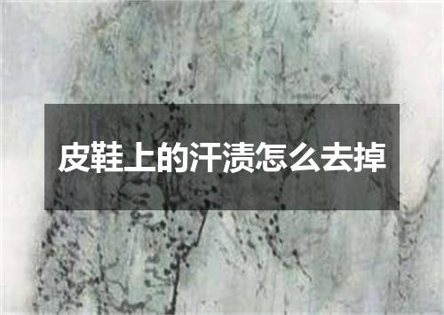 皮鞋上的汗渍怎么去掉