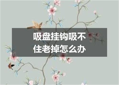 吸盘挂钩吸不住老掉怎么办