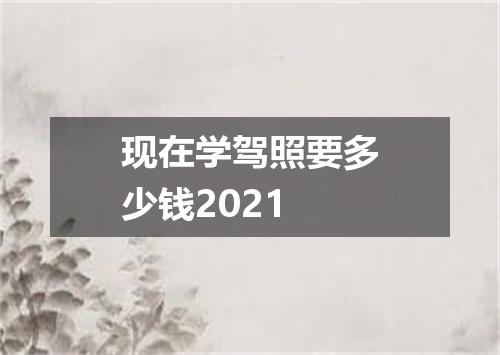 现在学驾照要多少钱2021