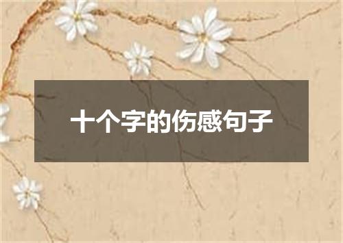 十个字的伤感句子