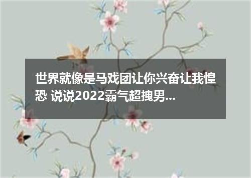 世界就像是马戏团让你兴奋让我惶恐 说说2022霸气超拽男冷酷说说