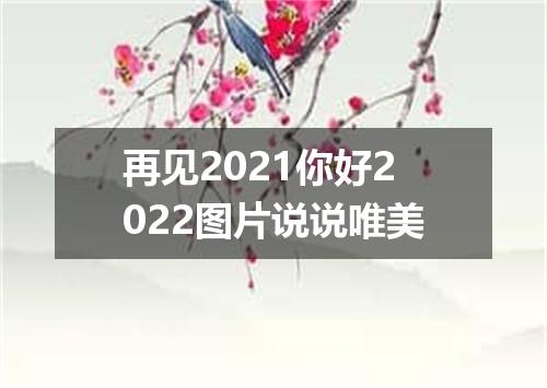 再见2021你好2022图片说说唯美