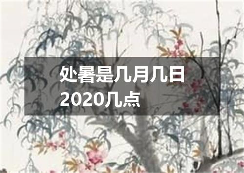 处暑是几月几日2020几点