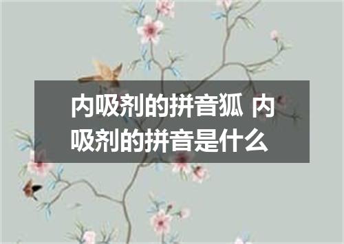 内吸剂的拼音狐 内吸剂的拼音是什么