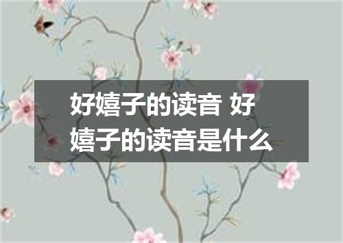 好嬉子的读音 好嬉子的读音是什么