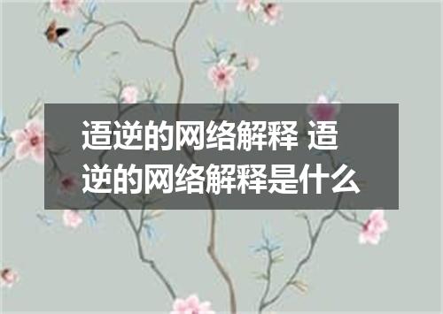 逜逆的网络解释 逜逆的网络解释是什么