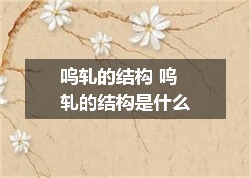 呜轧的结构 呜轧的结构是什么