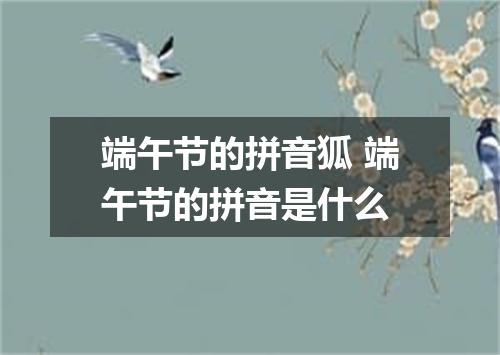 端午节的拼音狐 端午节的拼音是什么