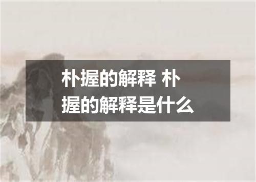 朴握的解释 朴握的解释是什么