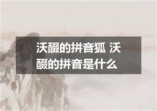沃醊的拼音狐 沃醊的拼音是什么
