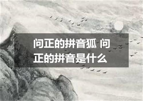 问正的拼音狐 问正的拼音是什么