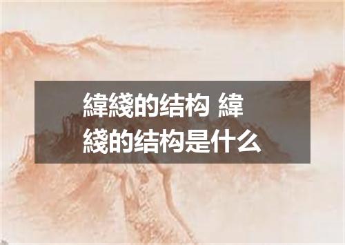 緯綫的结构 緯綫的结构是什么