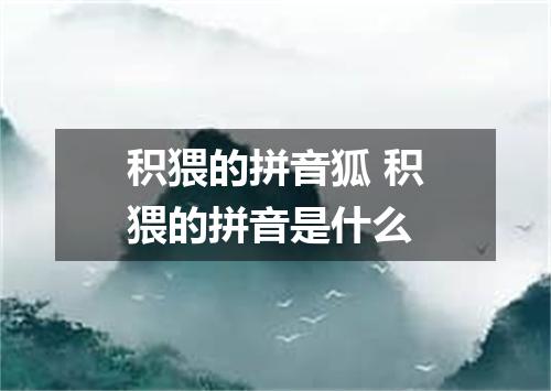 积猥的拼音狐 积猥的拼音是什么