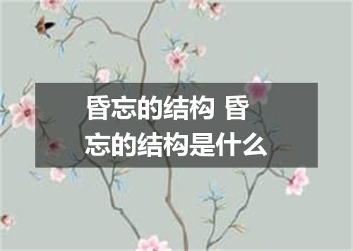 昏忘的结构 昏忘的结构是什么